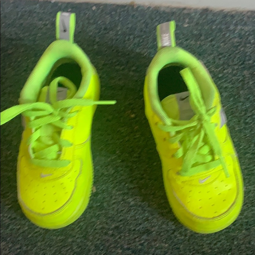 lime Green Air Force 1s